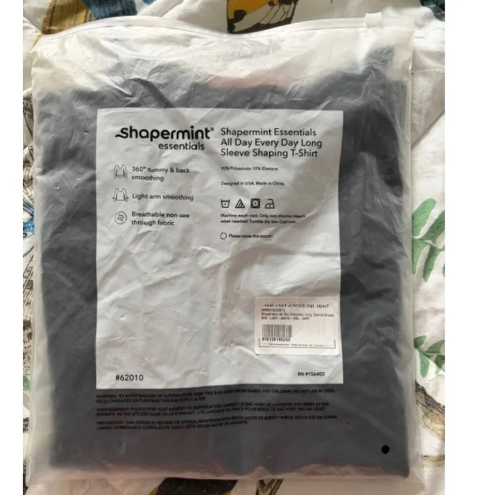 NWT- Shapermint Essentials Long Sleeve Shaping T-shirt. Size 2XL. - Picture 6 of 7